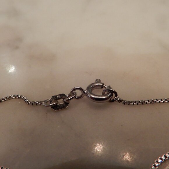 Silver and 14 Karat Yellow Gold Owl Necklace - Picture 5 of 7